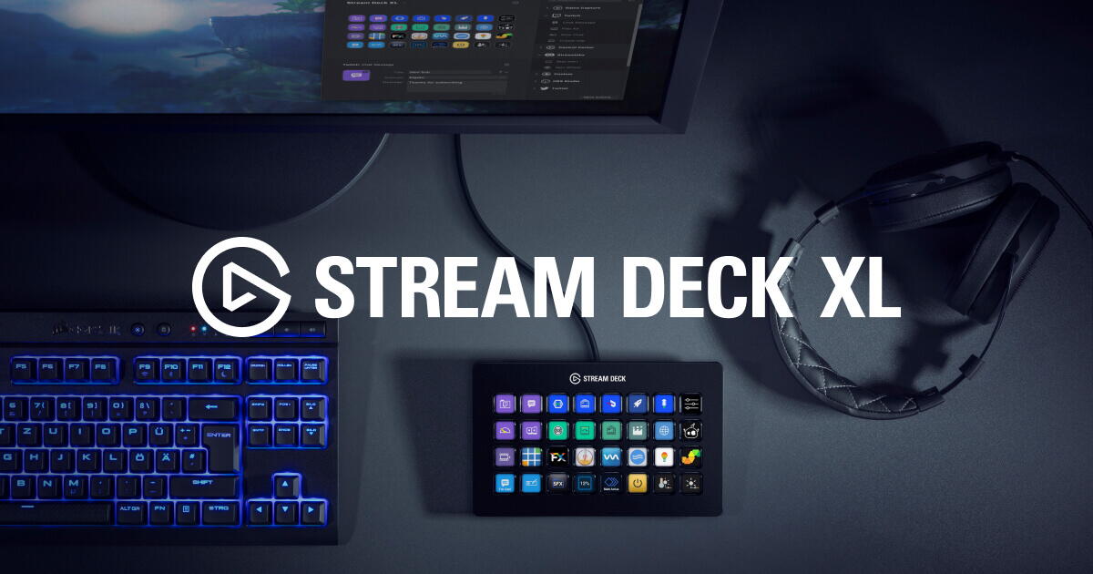 Elgato Stream Deck XL cu 32 de taste LCD