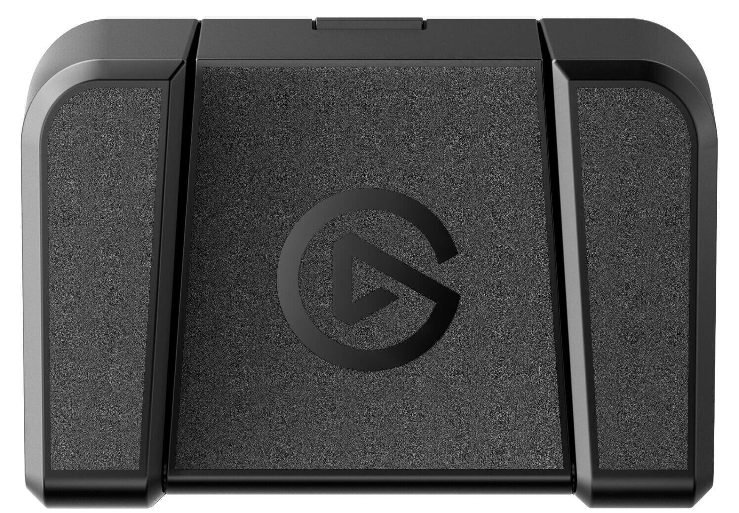 Stream Deck Pedal văzut de sus, cu cele trei pedale