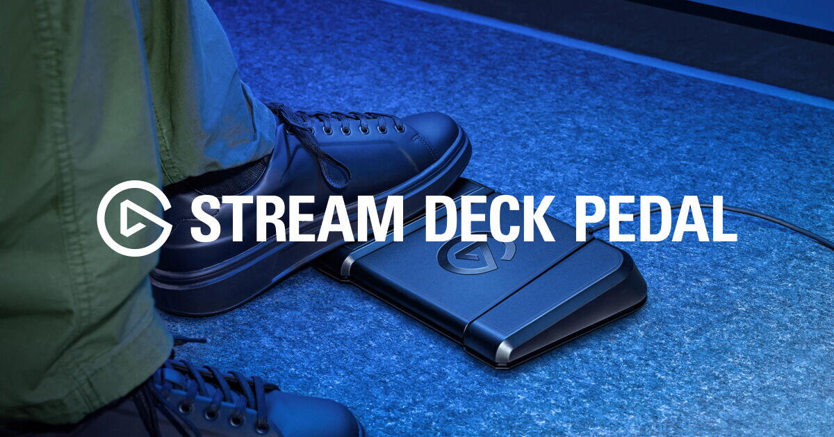Stream Deck Pedal într-un setup de streaming