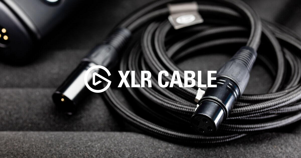 Cablu XLR Elgato cu manta din nailon împletit și mufe metalice